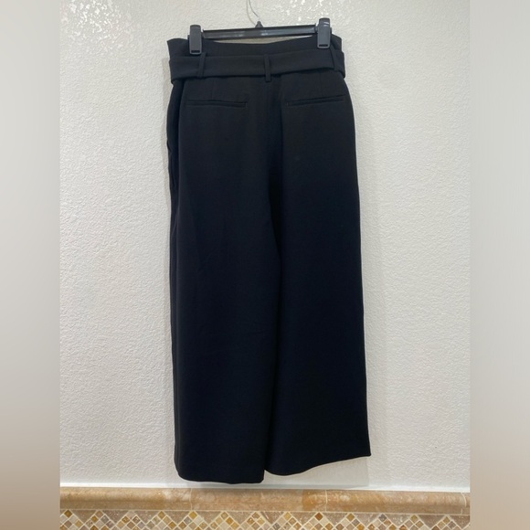 Michael Kors Paperbag-Waist Pleated Culottes black size 8 - Picture 4 of 7